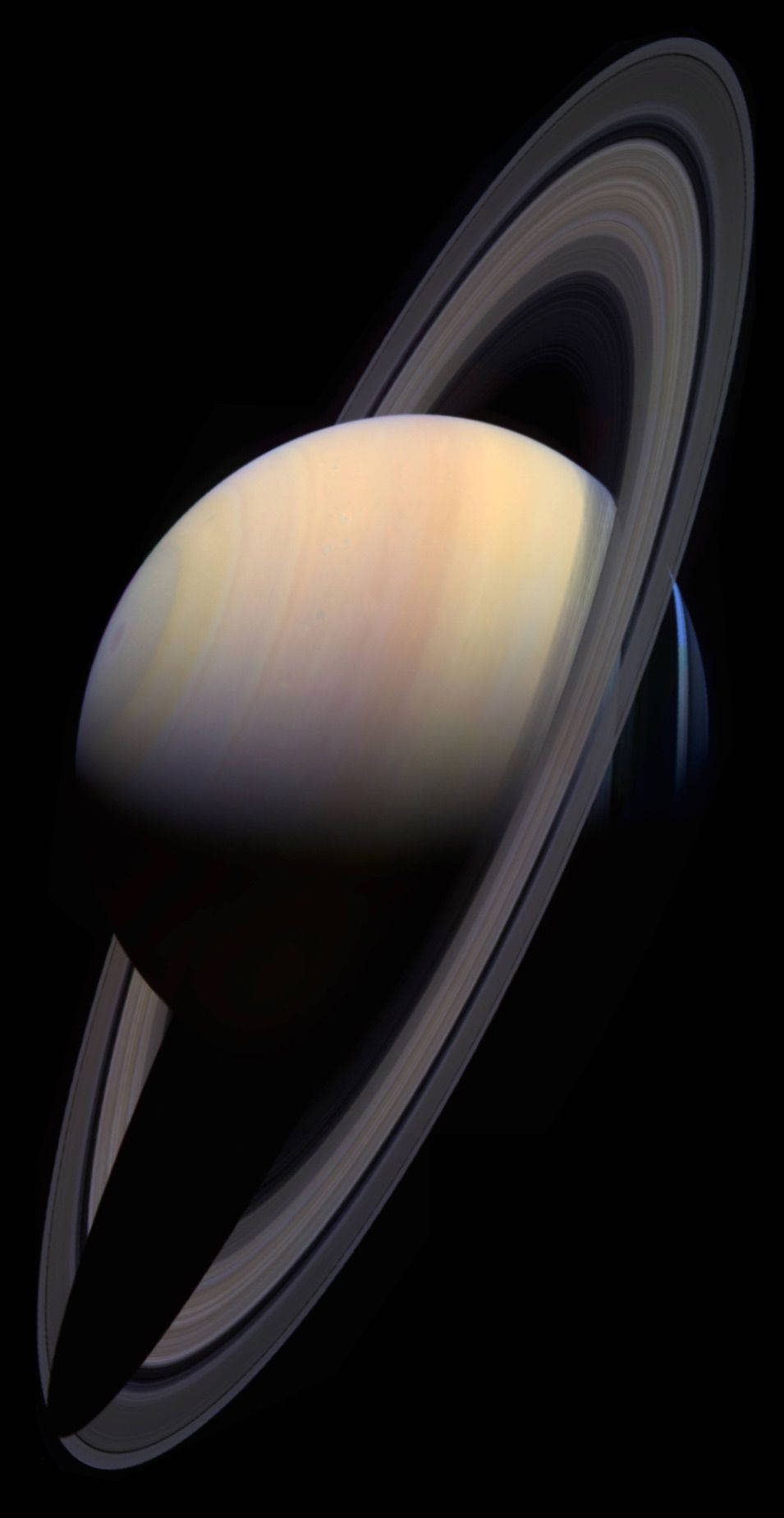 Planet Saturn With Ringlets Wallpaper