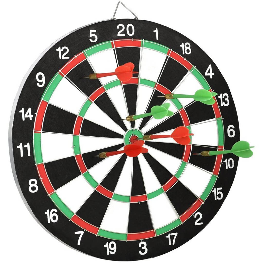 Plastic Darts And Dartboard Game Wallpaper