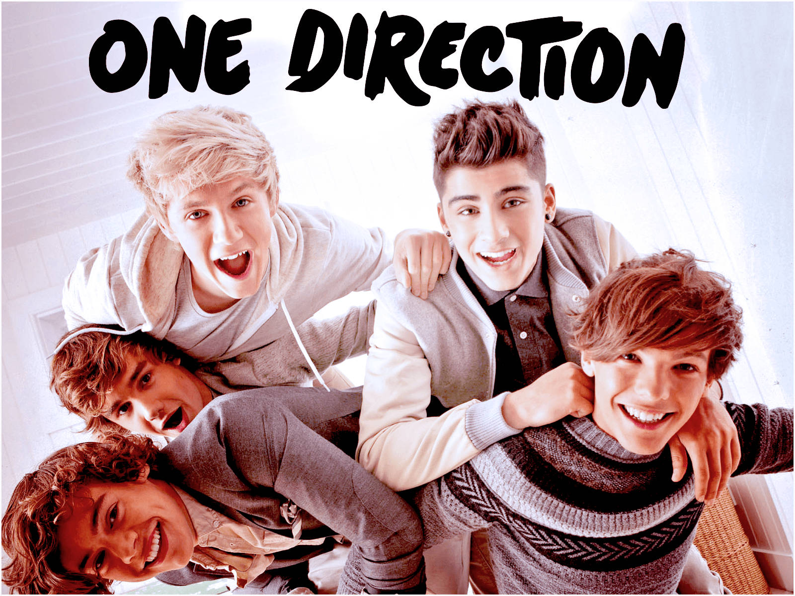 Playful And Energetic One Direction Wallpaper