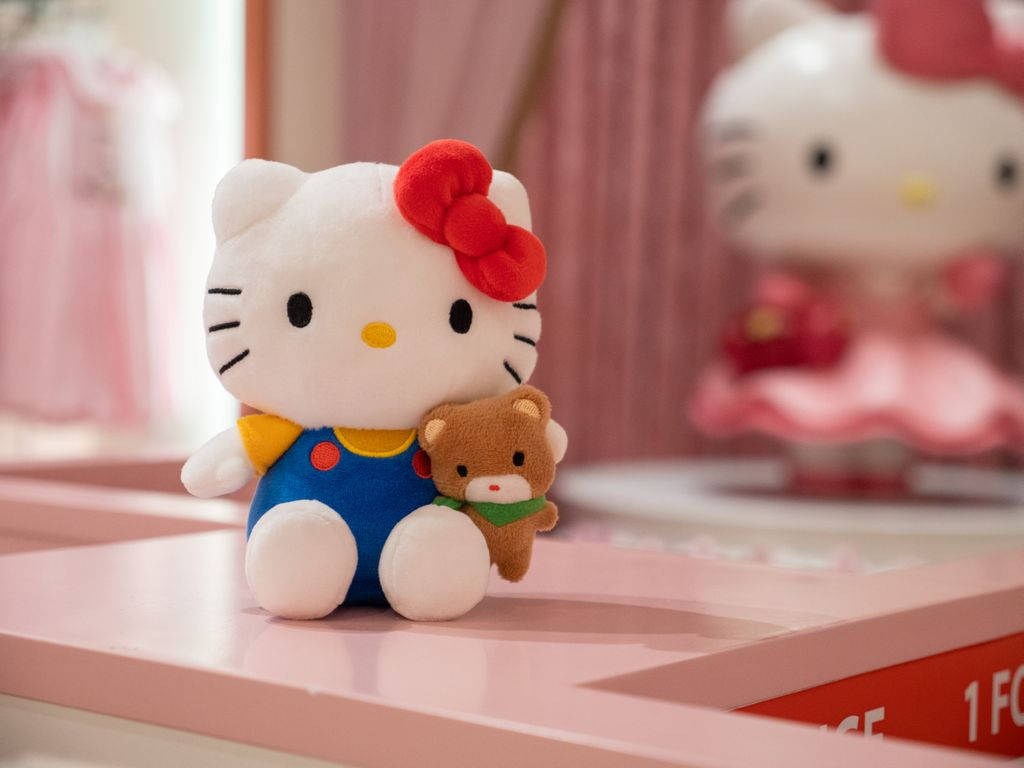 Plushy Cartoon Hello Kitty Pfp Wallpaper