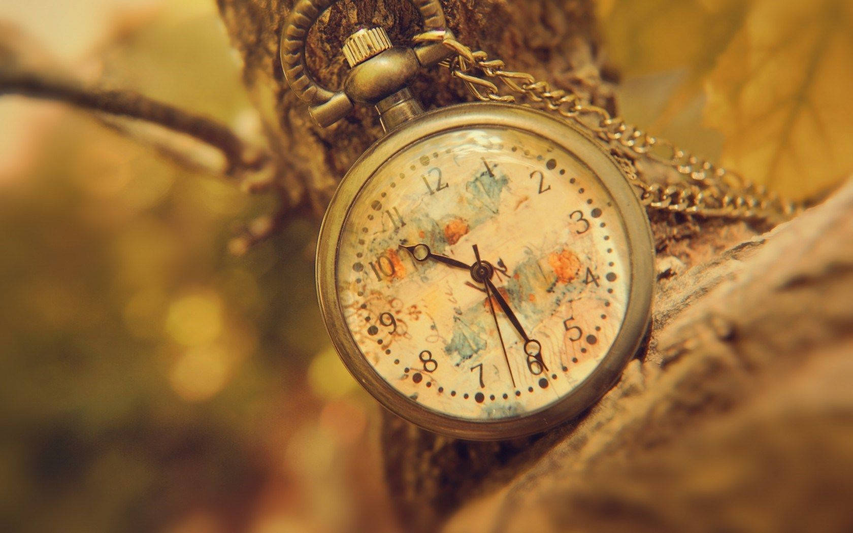 Pocket Watch Vintage Aesthetic Laptop Wallpaper