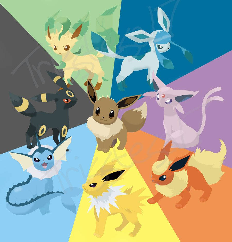 Pokémon Eevee Evolutions Art Wallpaper