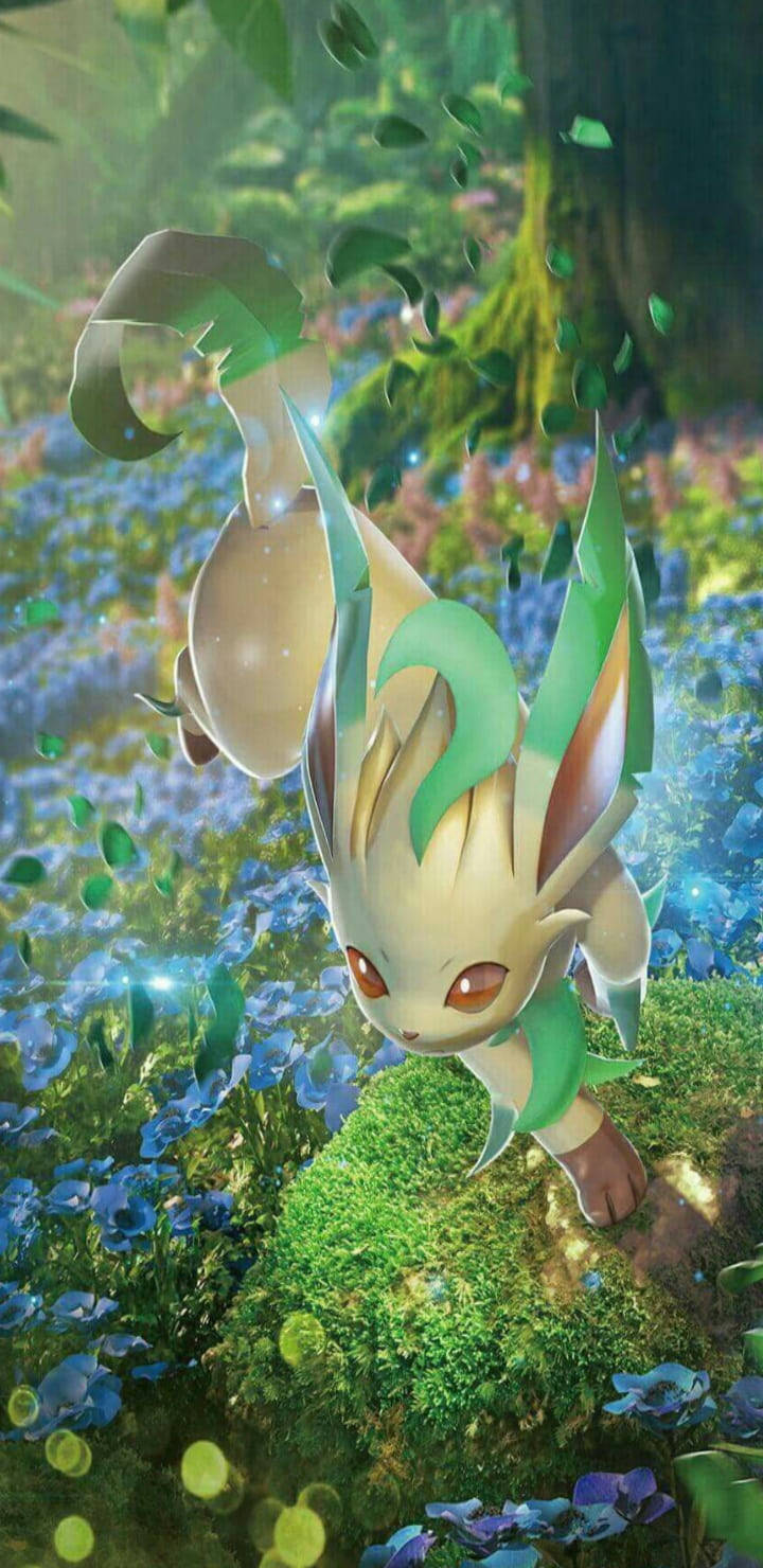 Pokemon Phone Leafon Wallpaper