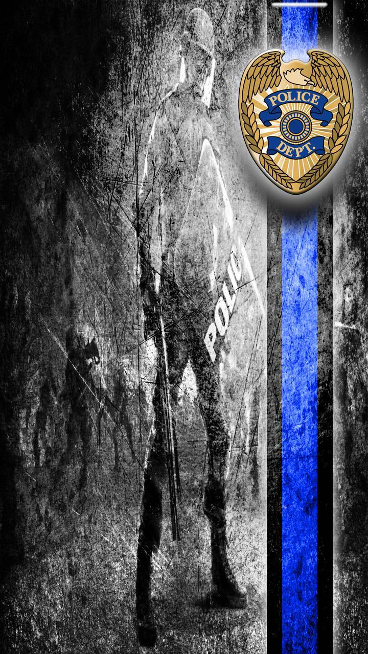 Police Department Thin Blue Line Wallpaper