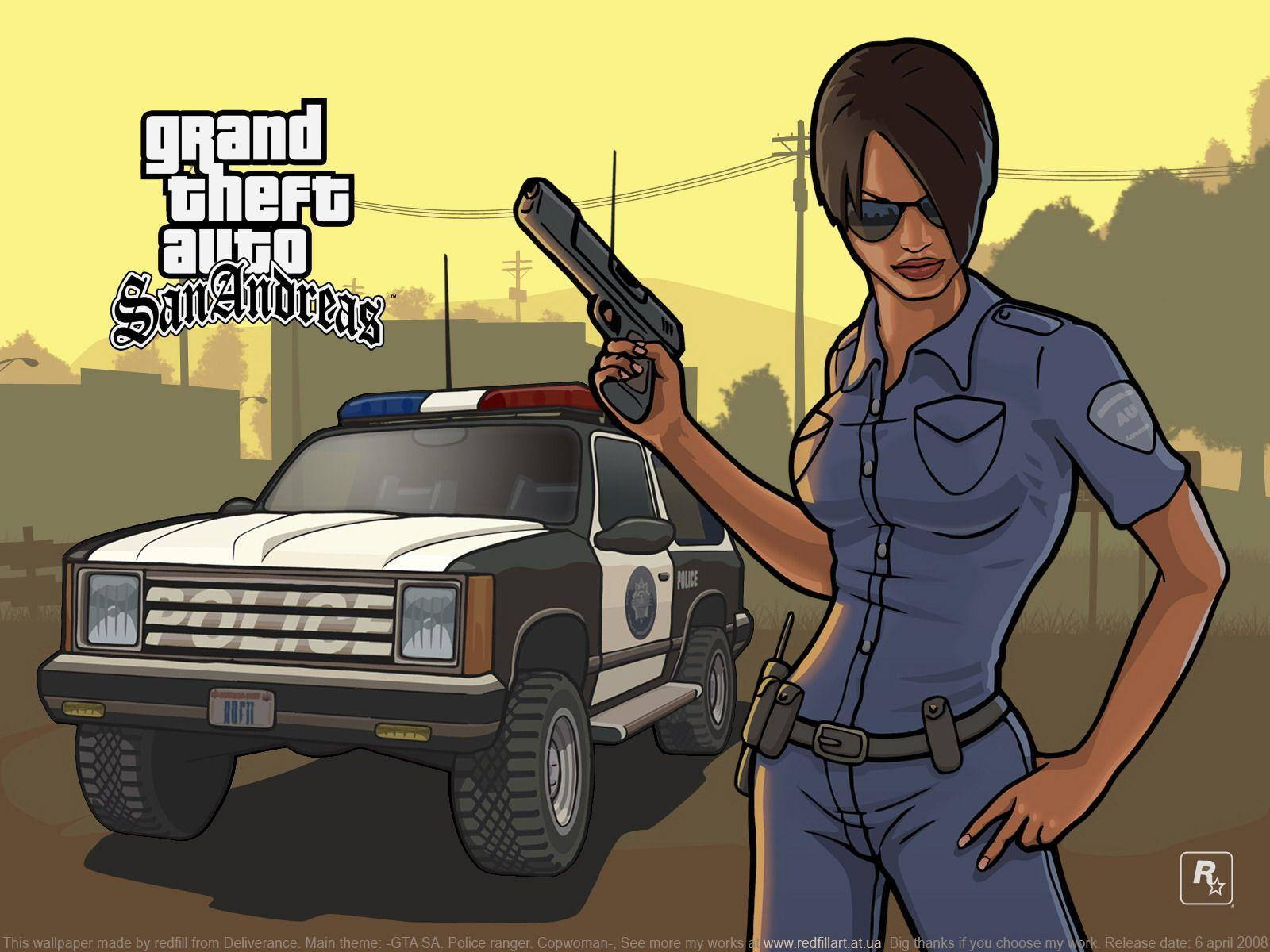 Policewoman From Gta San Andreas Wallpaper