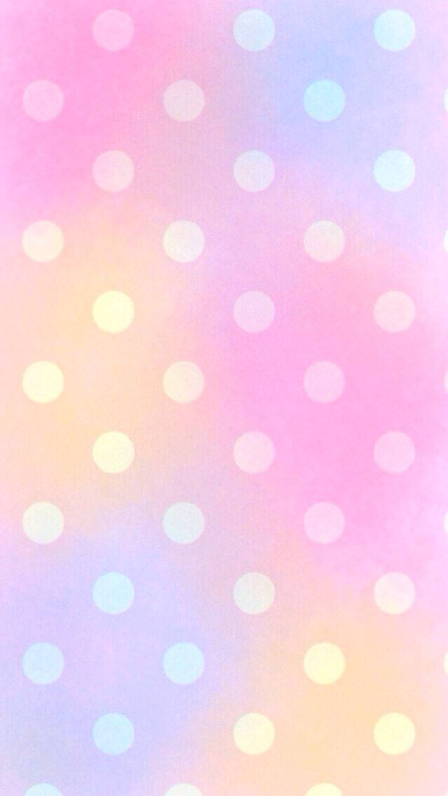 Polka Dot Pastel Gradient Wallpaper