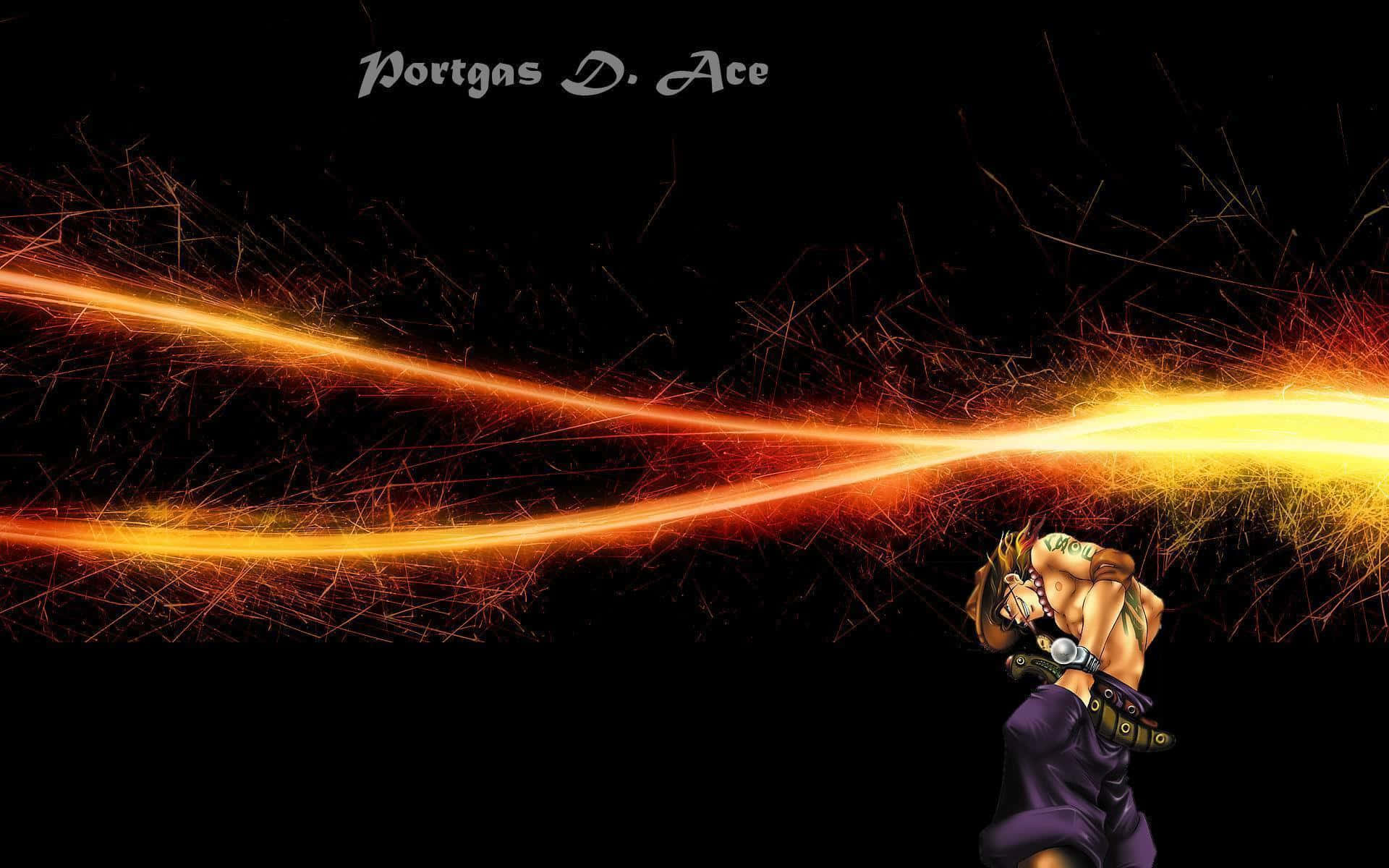 Portgas D. Ace, The Strong-willed And Courageous Pirate From East Blue, One Piece Wallpaper