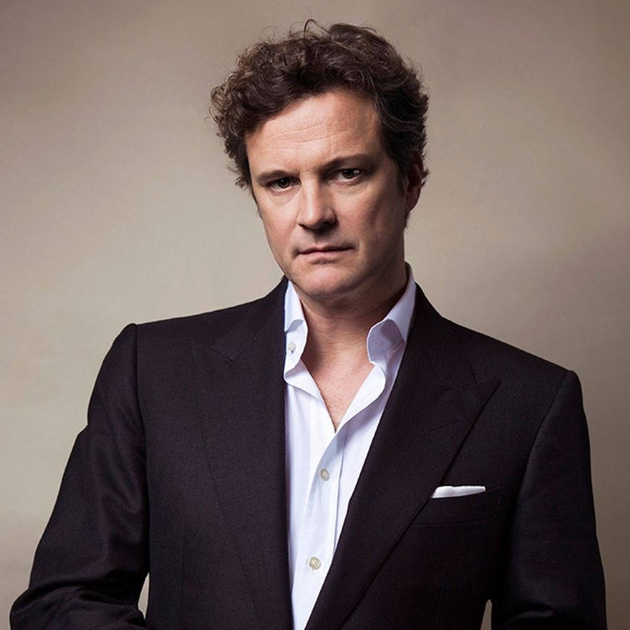 Portrait Of Acclaimed English Actor Colin Firth Wallpaper