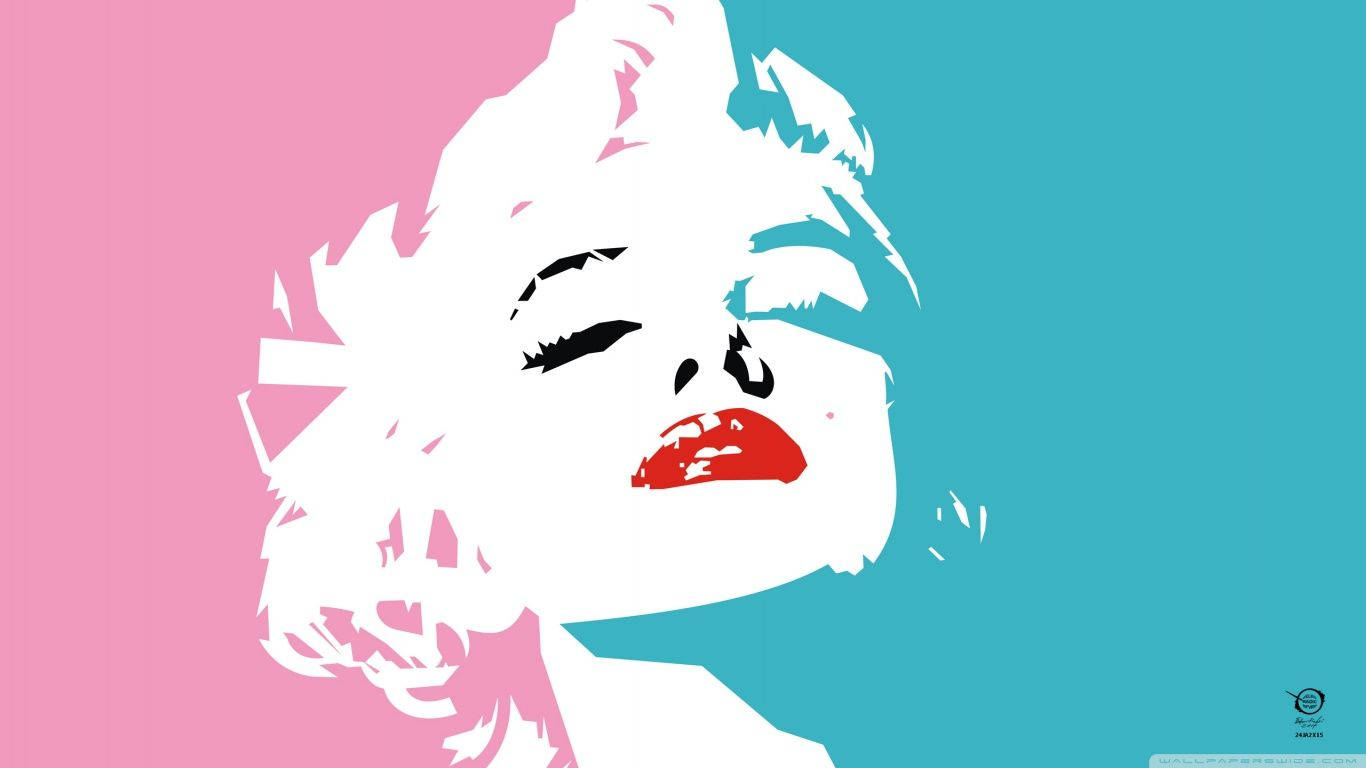 Portrait Of Icon Marilyn Monroe Wallpaper
