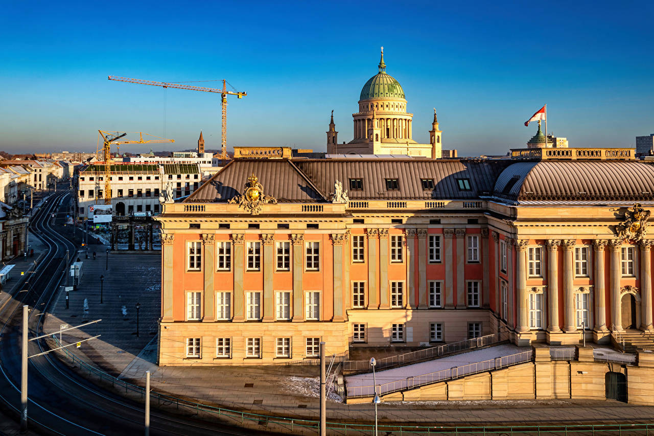 Potsdam City Palace Church Dome Wallpaper