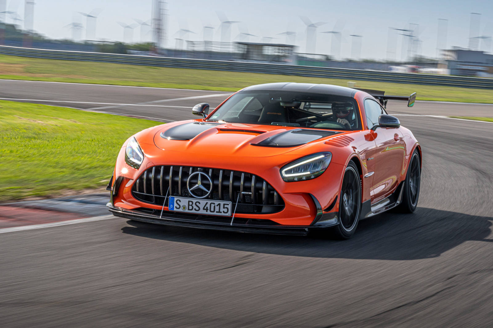 Power Meets Performance - 2021 Mercedes-amg Gt Black Series In Motorsport Wallpaper