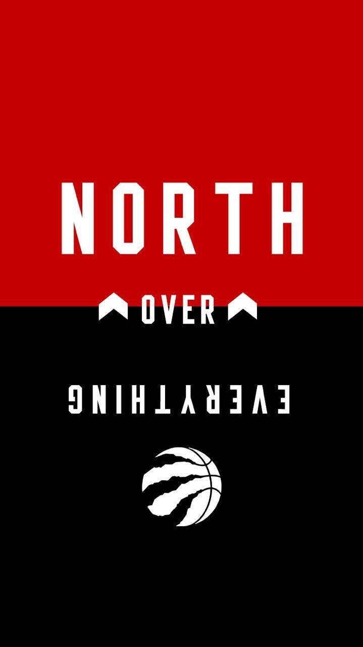 Power Of The North - Expressive Toronto Raptors Themed Artwork Wallpaper