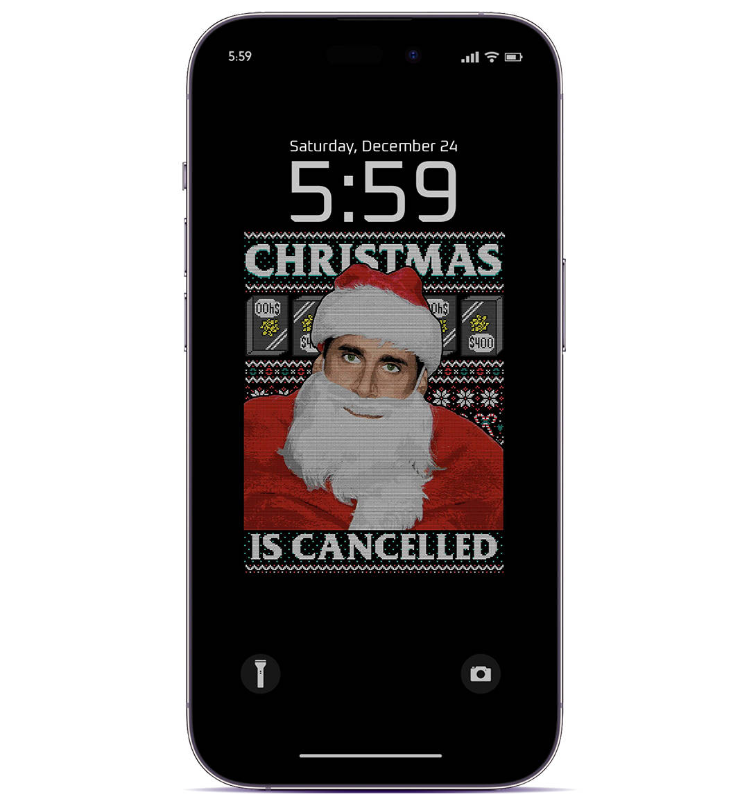 Preppy Christmas Phone Screen Wallpaper