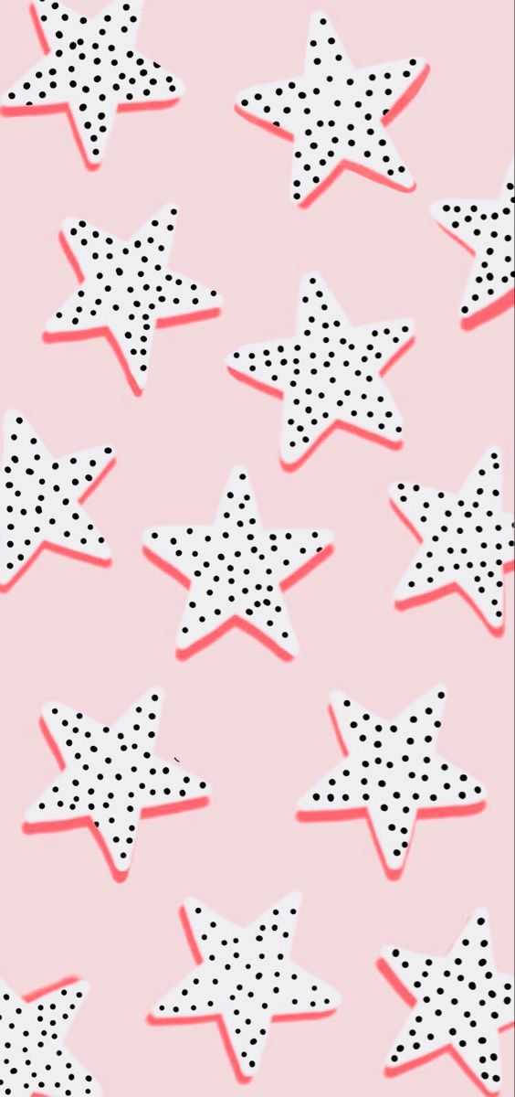 Preppy Spotted Stars Wallpaper