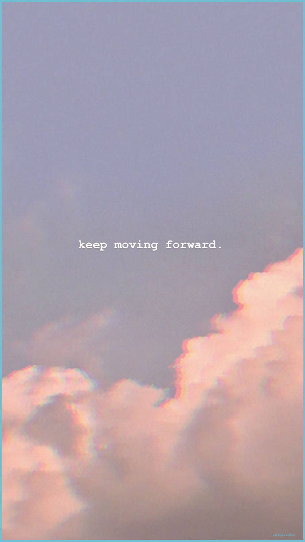 Pretty Aesthetic Text In The Clouds Wallpaper