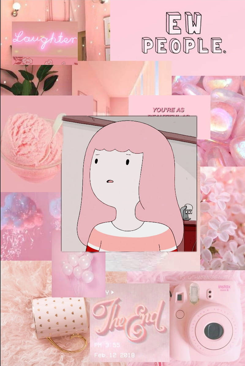 Princess Bubblegum Pink Aesthetic Wallpaper