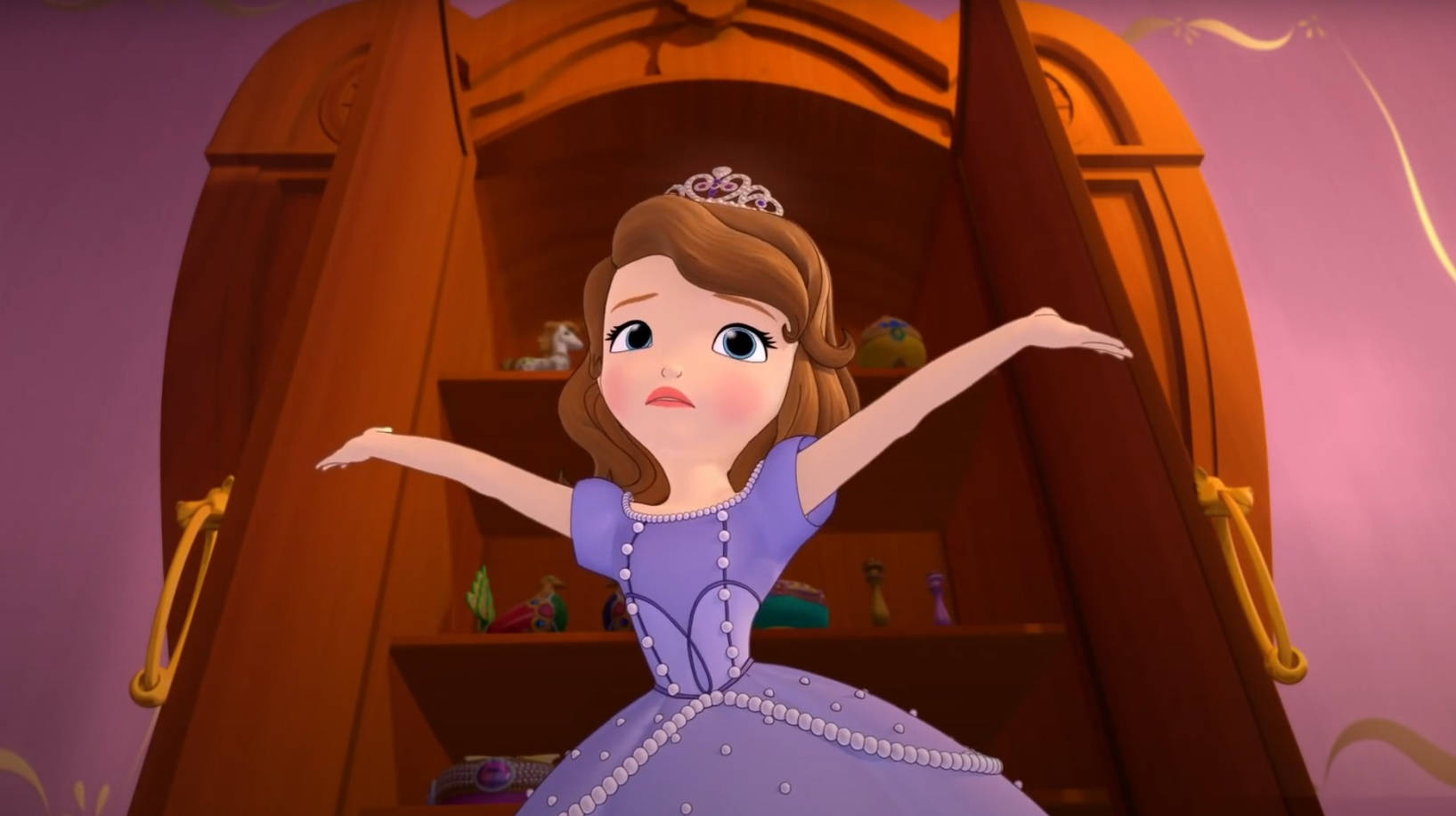 Princess Sofia Open Arms Pose Wallpaper