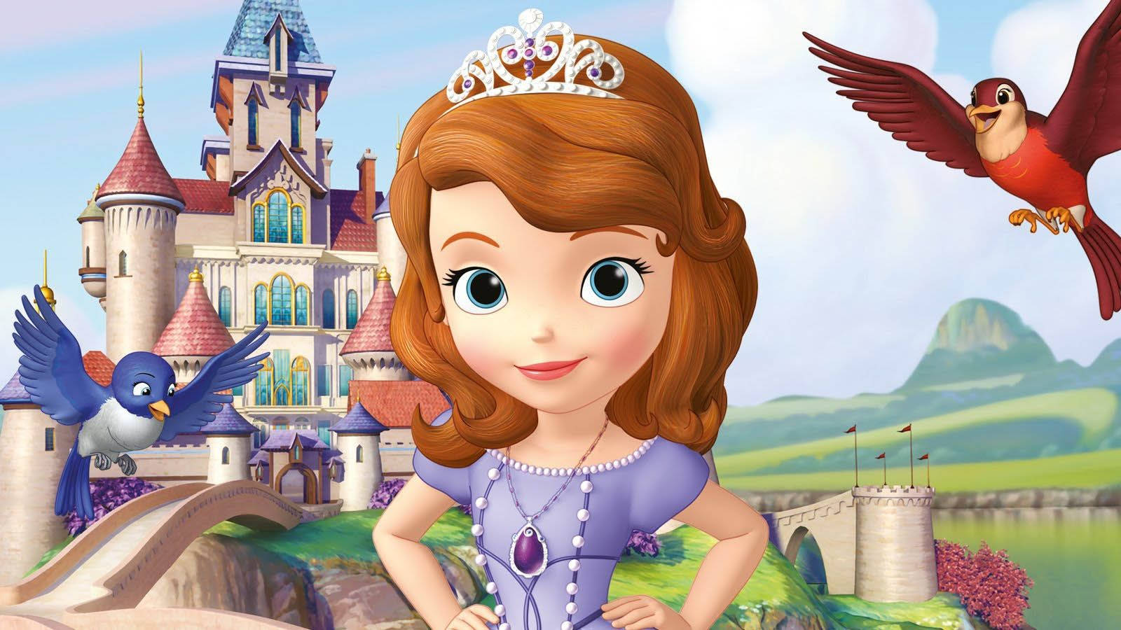 Princess Sofia With Mia And Robin Wallpaper