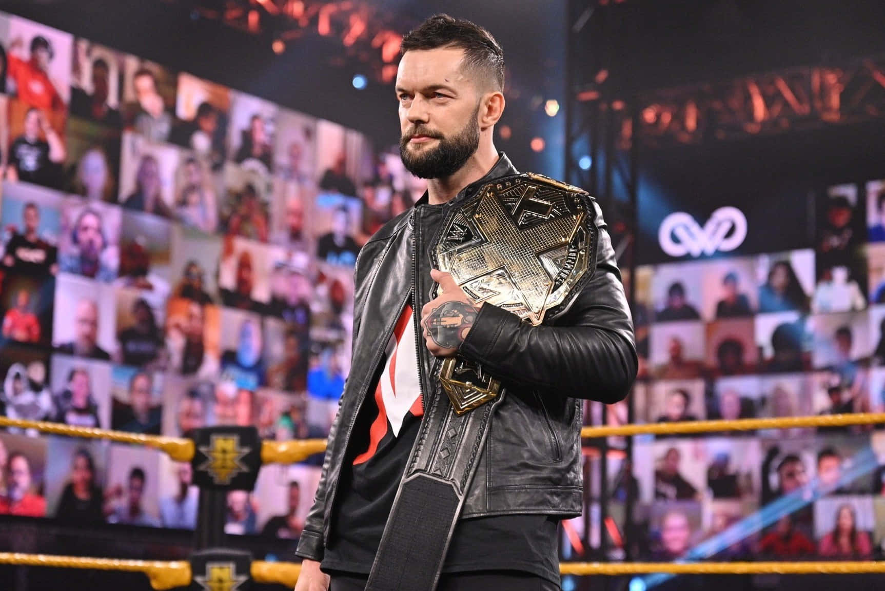 Pro Wrestler Finn Balor In A Power Pose Wallpaper