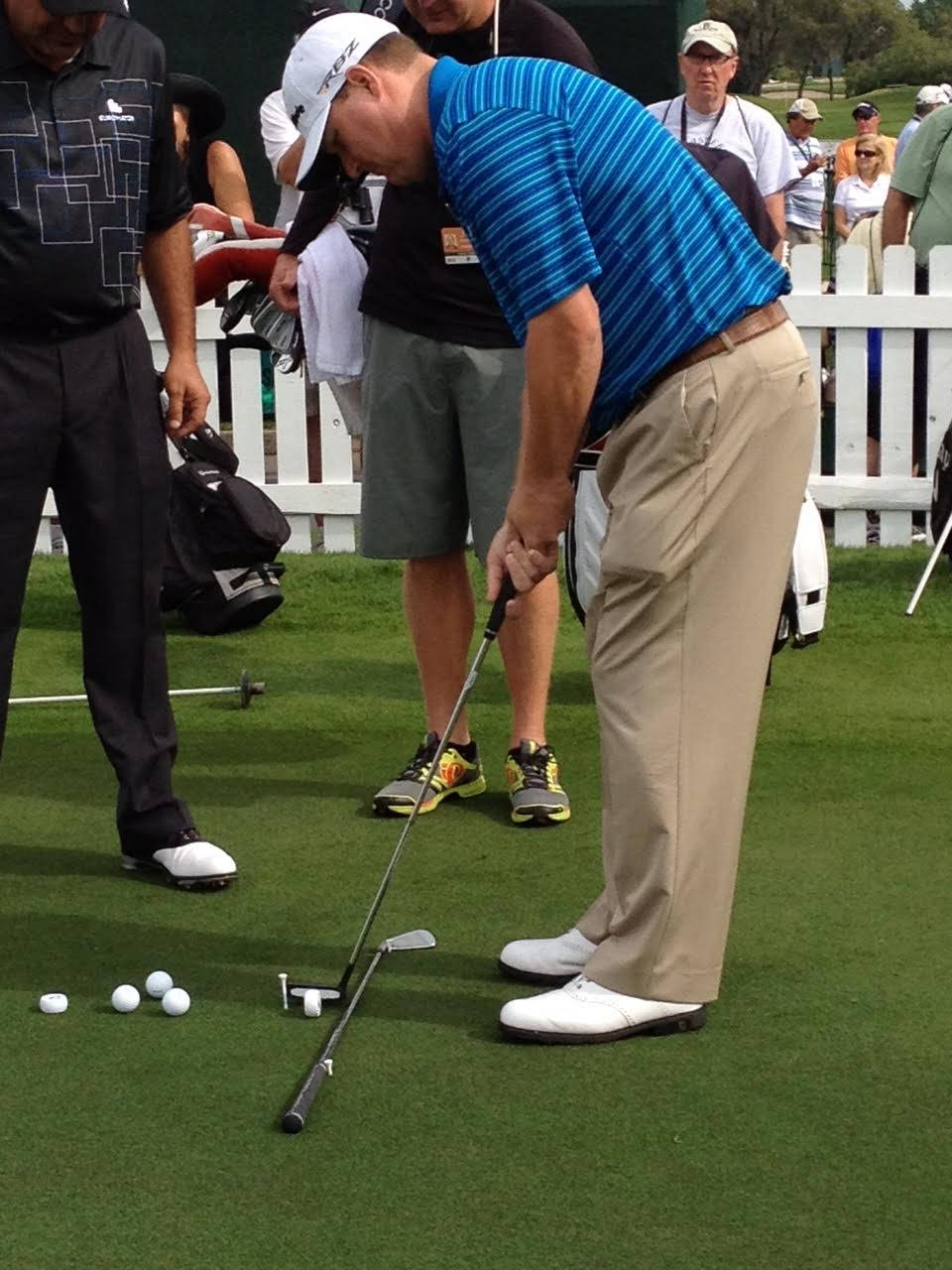 Professional Golfer Chad Campbell Aiming For A Perfect Shot Wallpaper