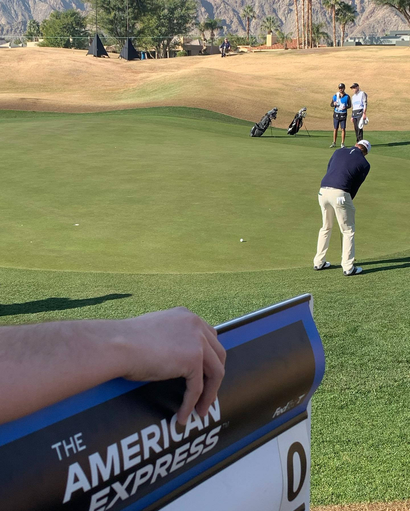 Professional Golfer Nick Watney During A Swing Wallpaper