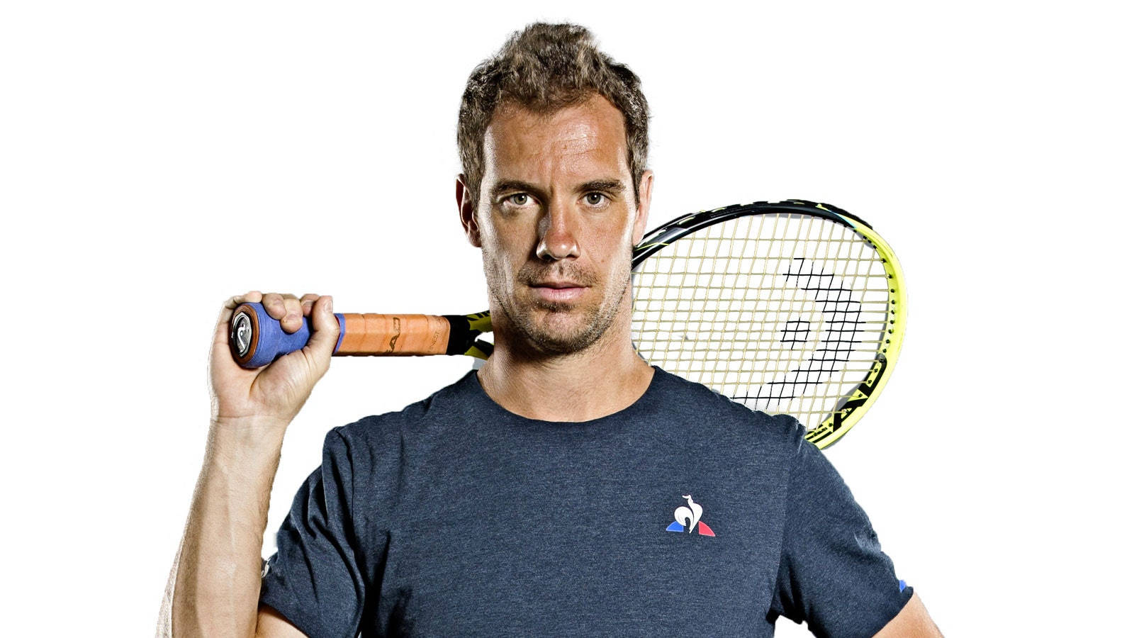 Profile Shot Of Richard Gasquet On Court Wallpaper