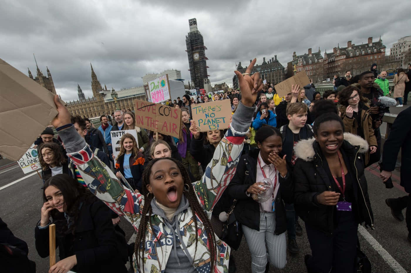 Protest Of Young Individuals Wallpaper