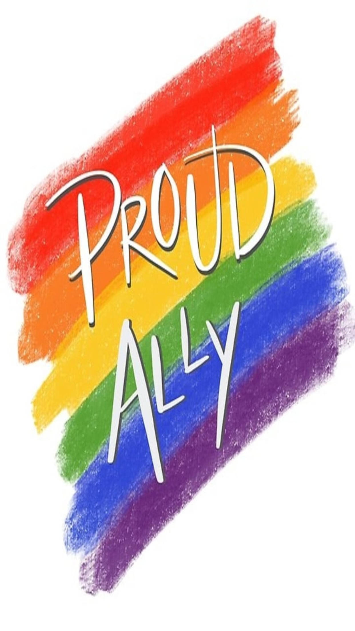 Proud Ally Lgbt Phone Wallpaper