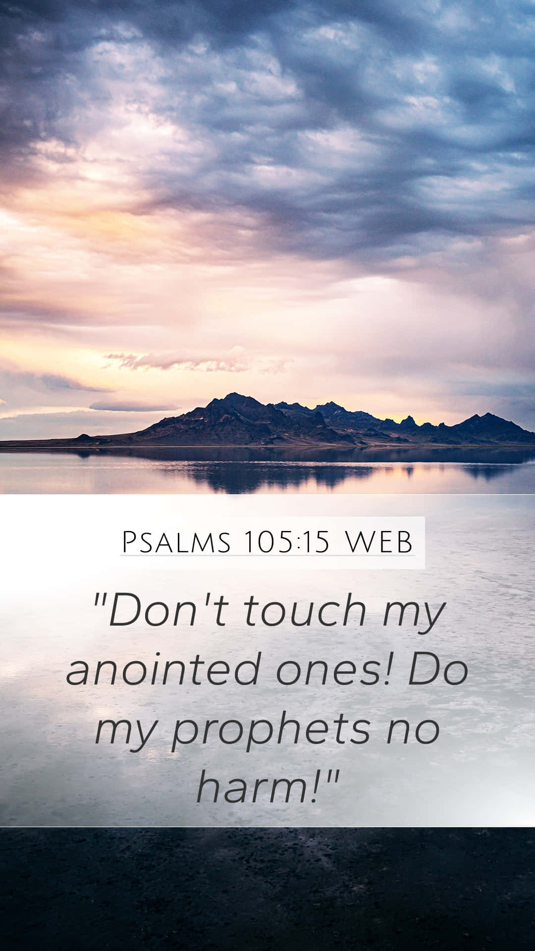 Psalm 105 Web Don't Touch My Anointed Ones, My Prophets Do Not Harm Wallpaper