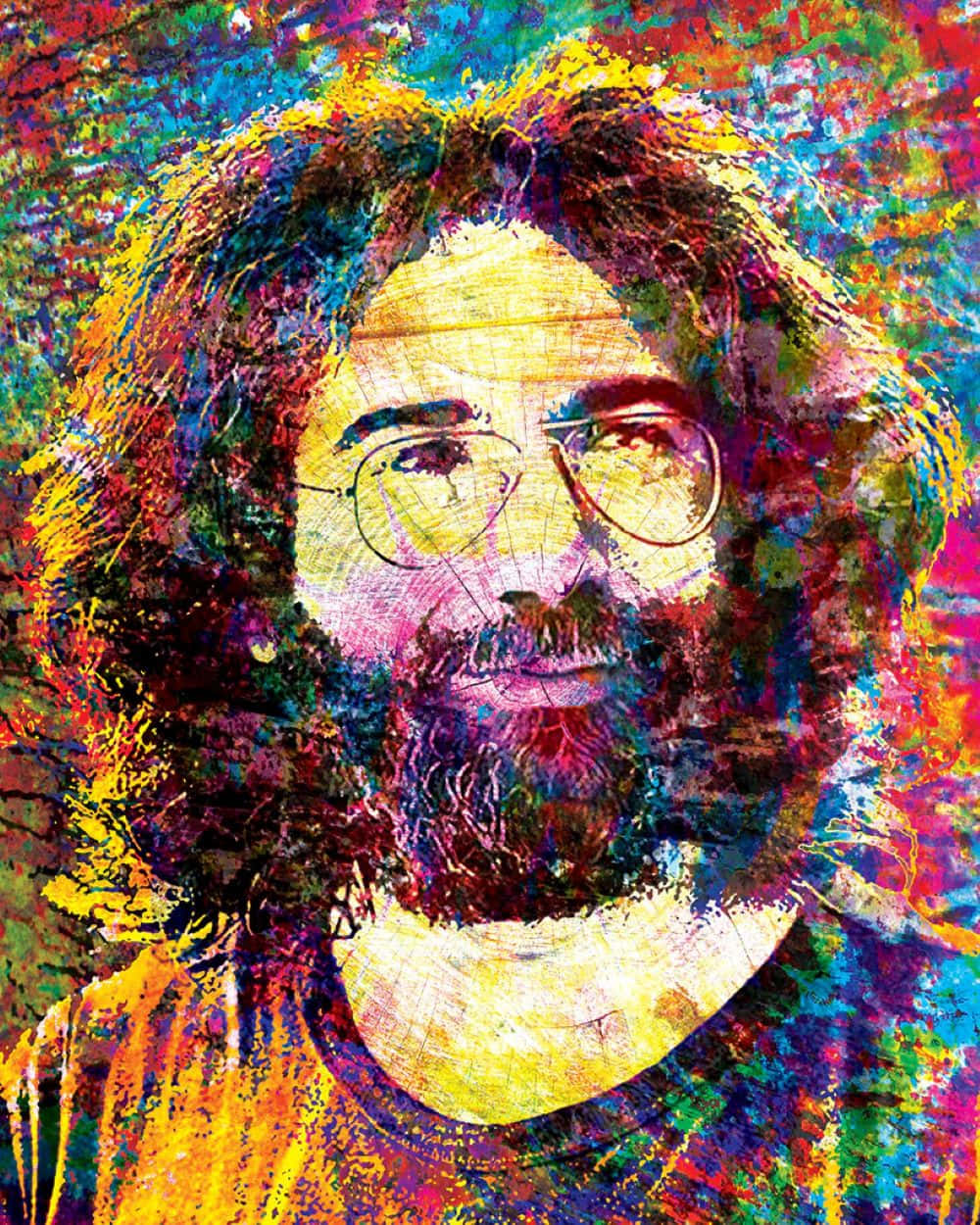 Psychedelic Jerry Garcia Portrait Wallpaper