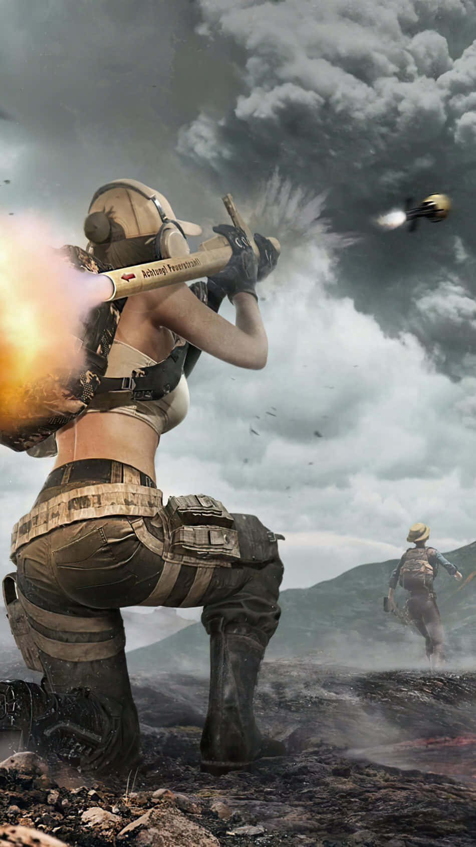 Pubg Girl On Battle Wallpaper