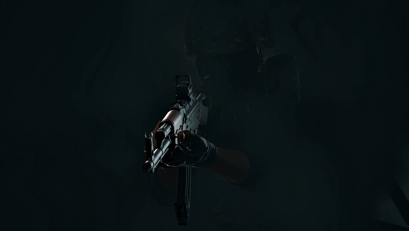 Pubg Mysterious Gunman 1366x768 Wallpaper