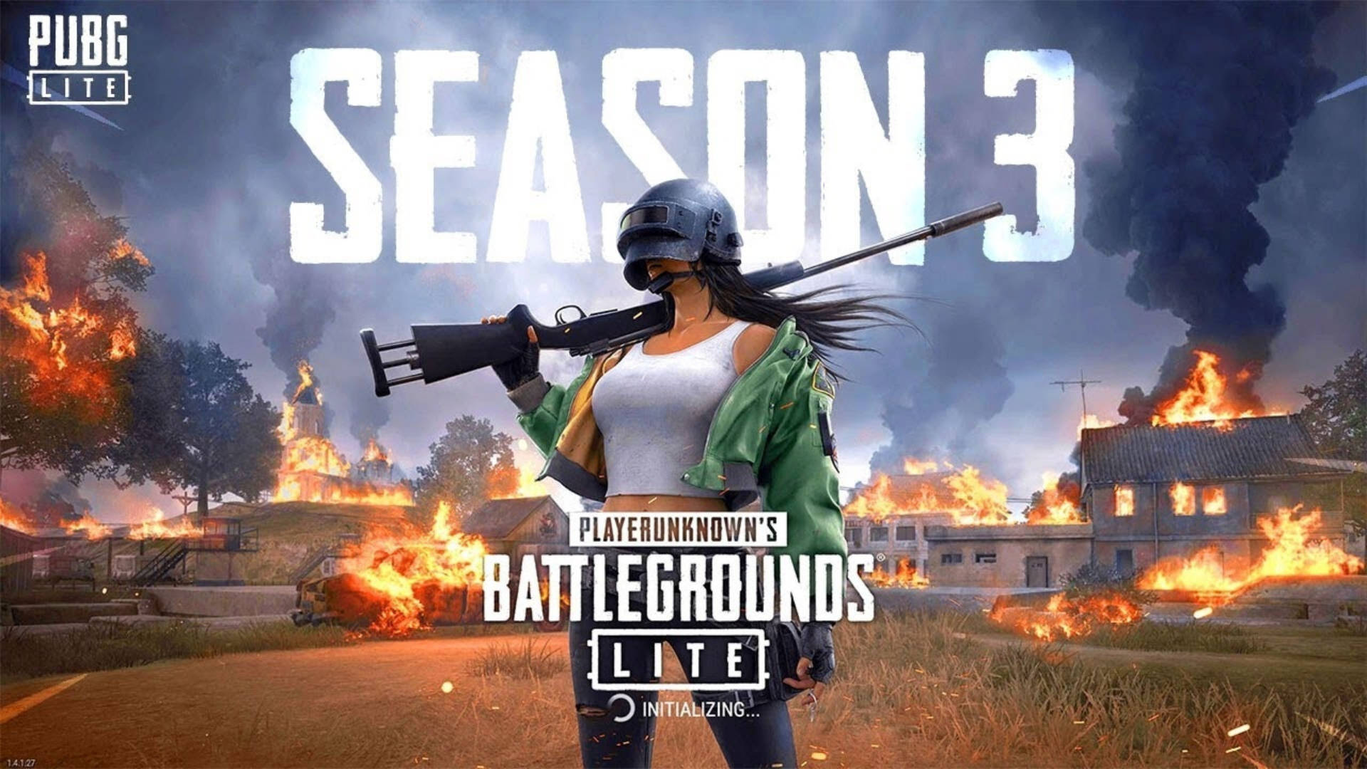 Pubg Season 3 Helmet Girl With Riffle Wallpaper