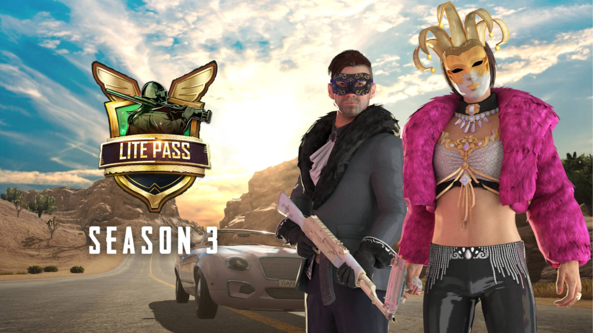 Pubg Season 3 Lite Pass Masquerade Mask Wallpaper