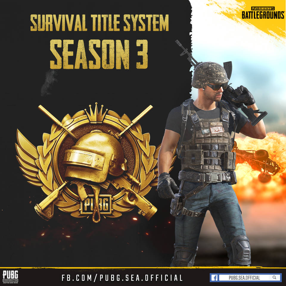 Pubg Season 3 Survival Title System Poster Wallpaper