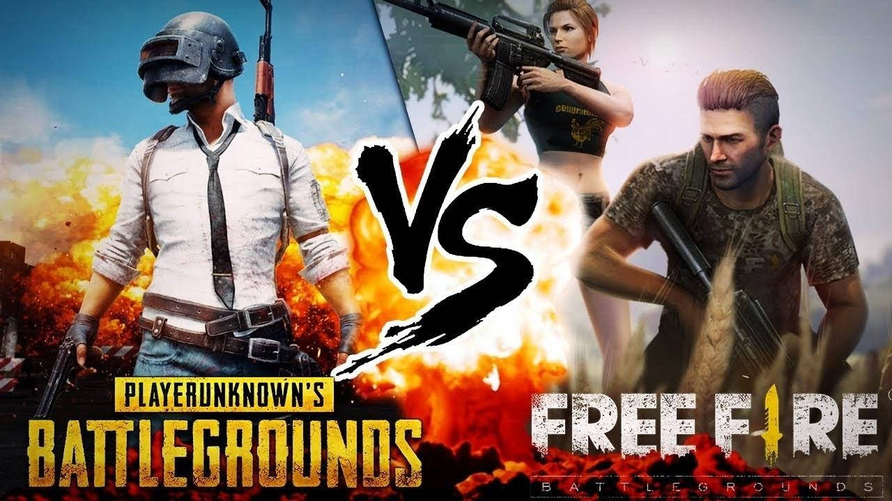 Pubg Vs Free Fire Explosion Effect Wallpaper