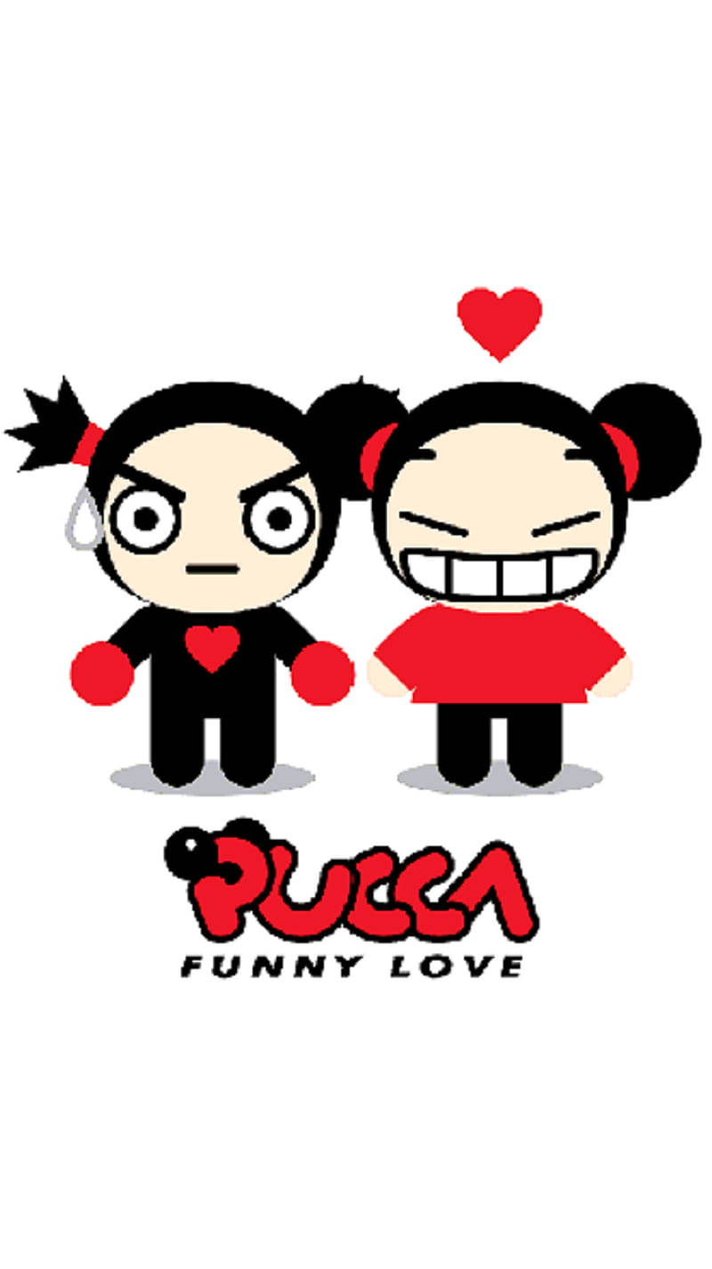 Pucca And Garu Pixel Art Wallpaper