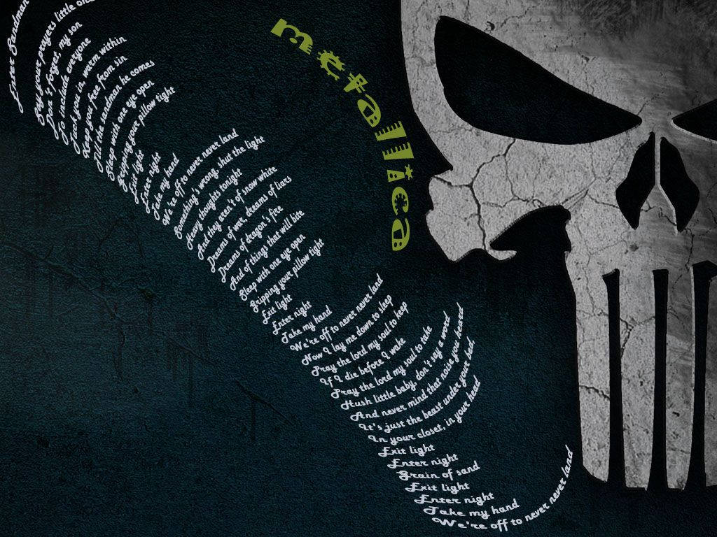 Punisher Skull Metallica Wallpaper