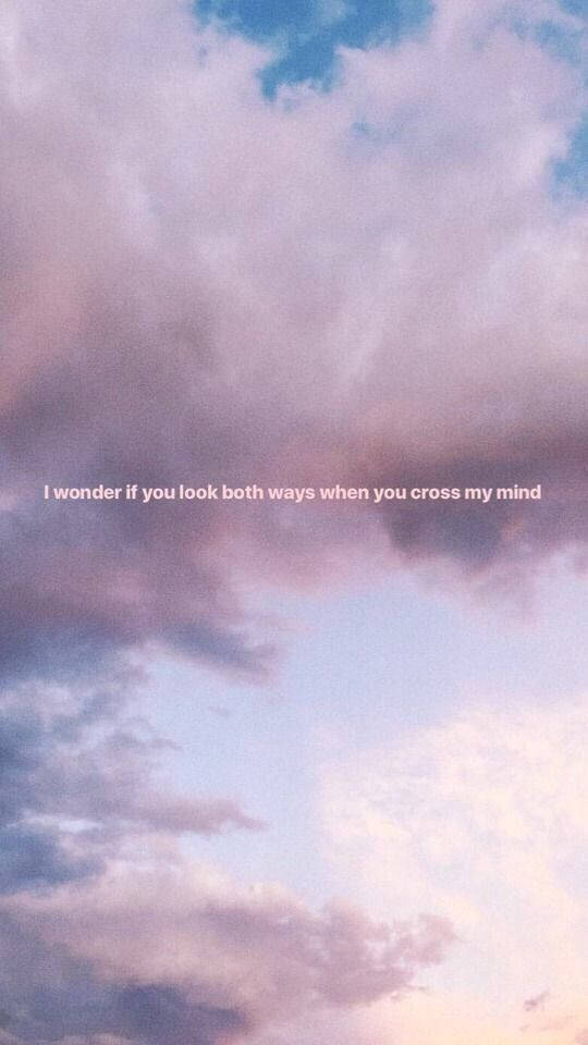 Purple Cloud Aesthetic Tumblr Quotes Wallpaper