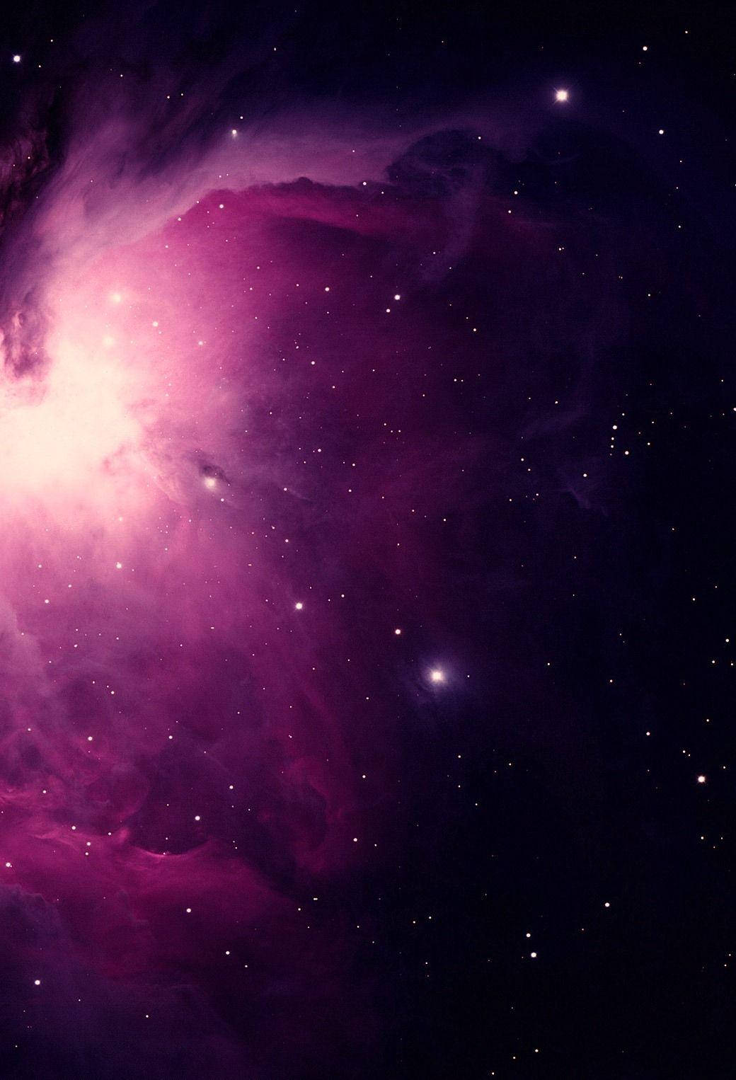 Purple Galactic Sky Ios 7 Wallpaper