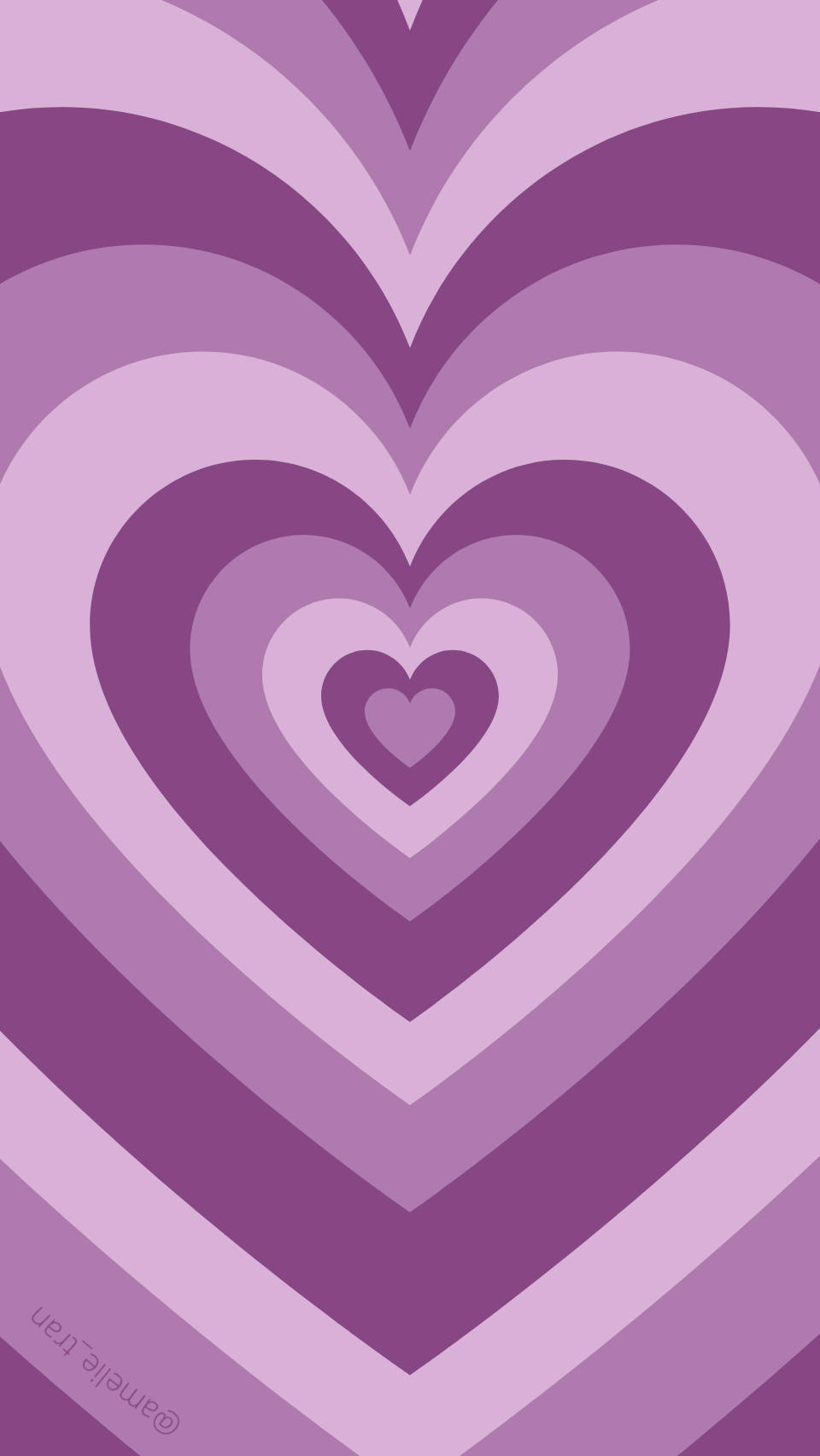 Purple Heart Loop Preppy Pfp Wallpaper