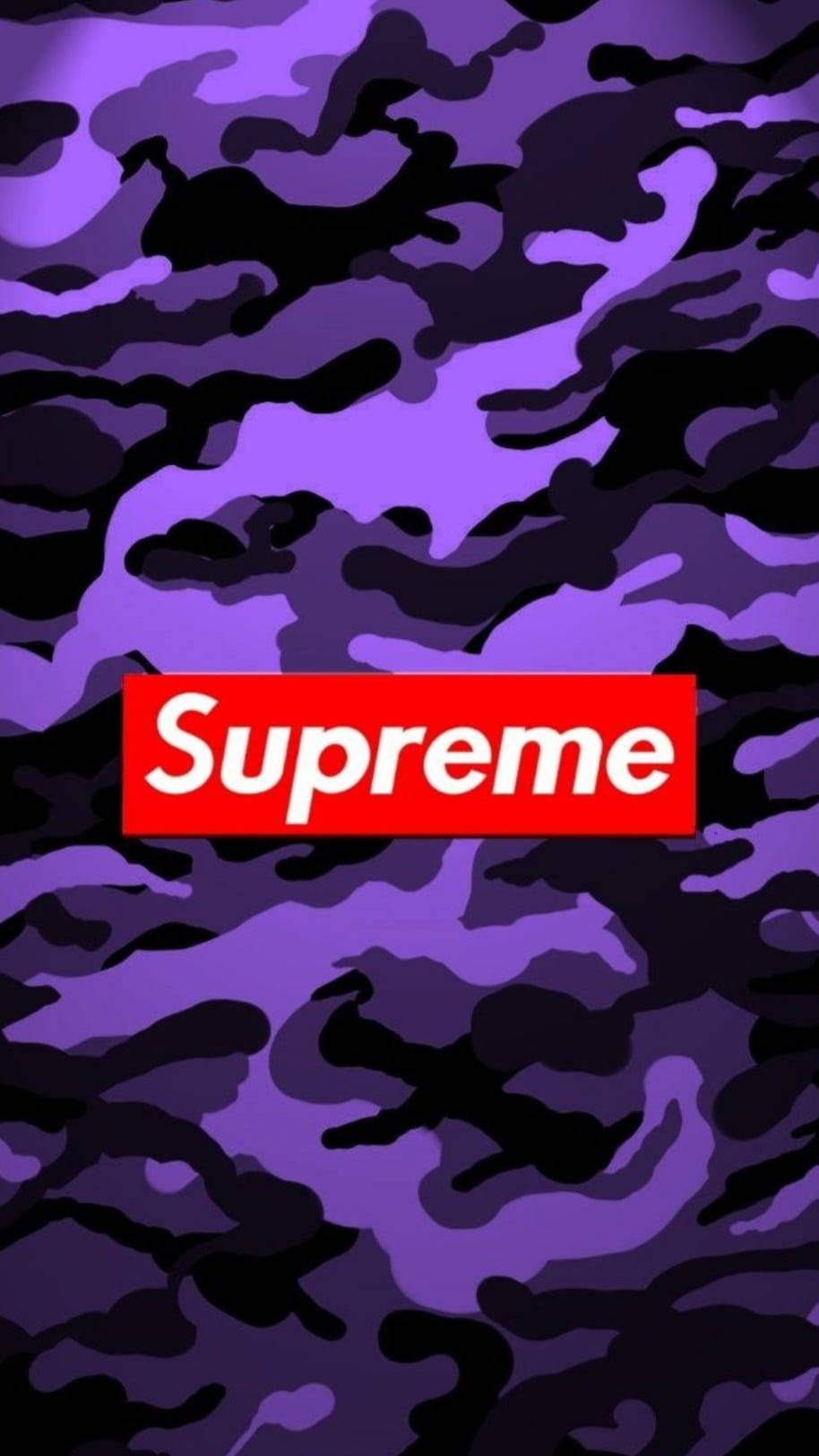 Purple Supreme Camo Design Wallpaper