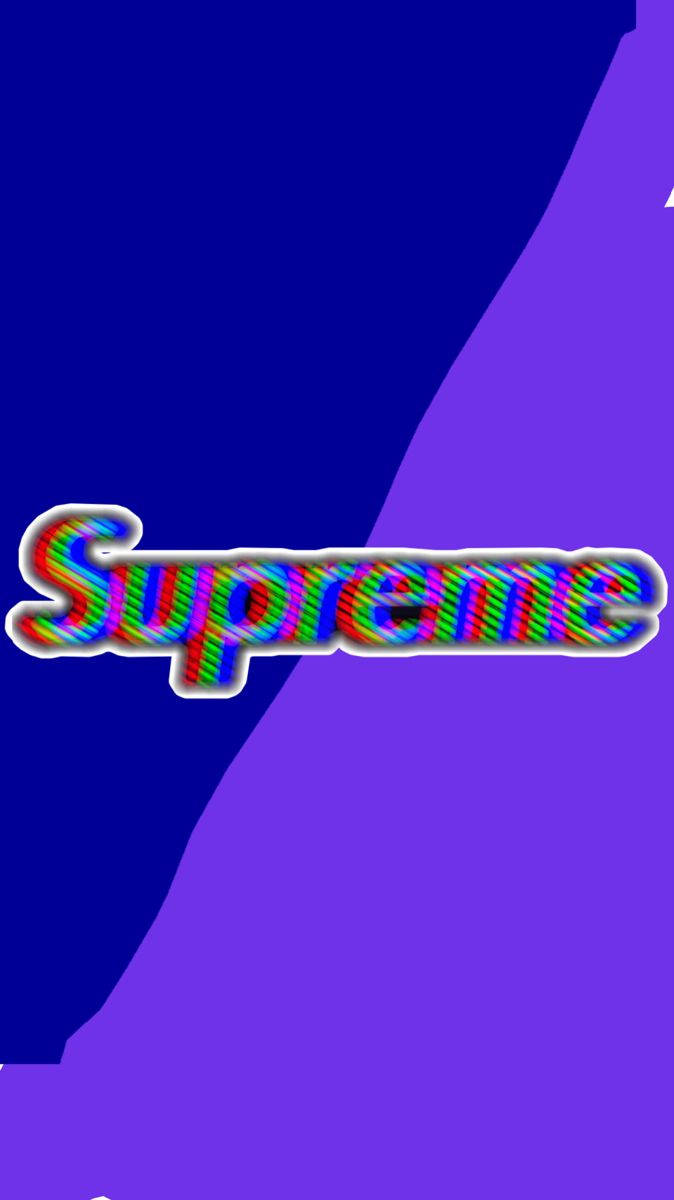 Purple Supreme Retro Digital Art Wallpaper