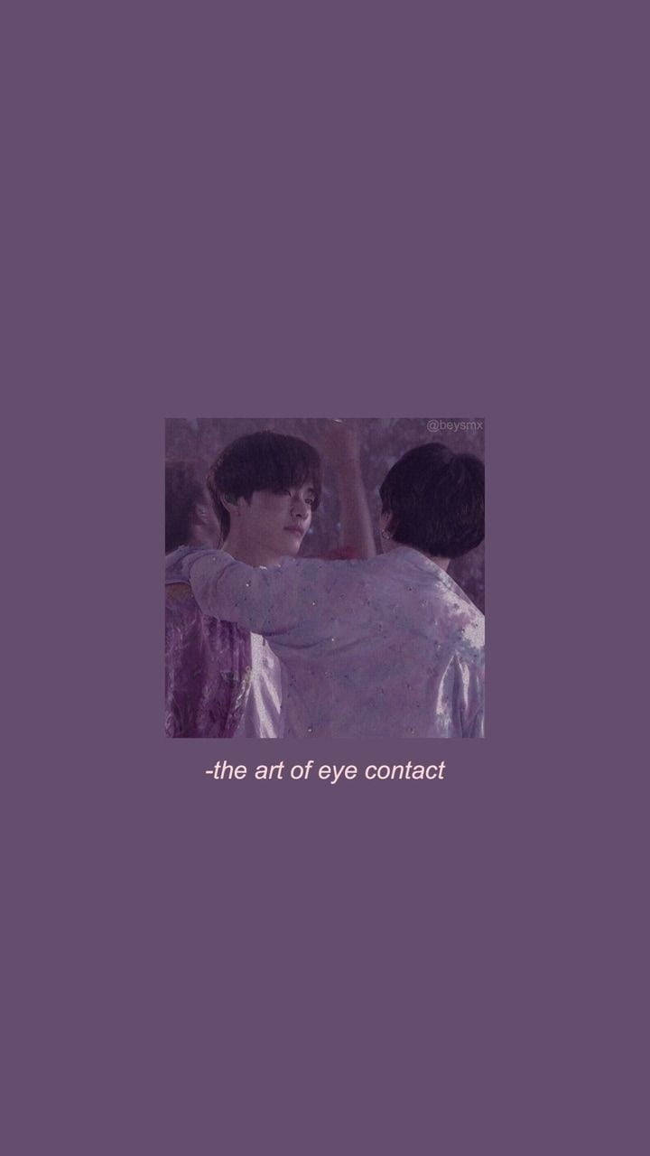 Purple Taekook Bts Wallpaper