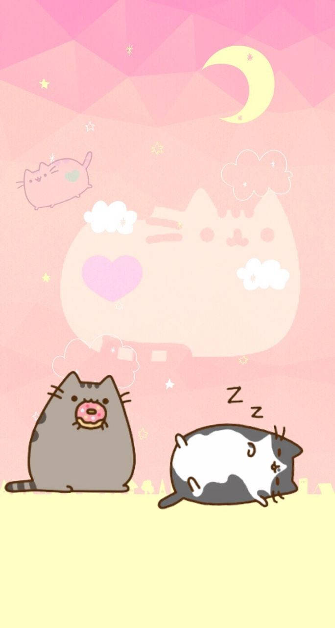 Pusheen And Tommy Wallpaper