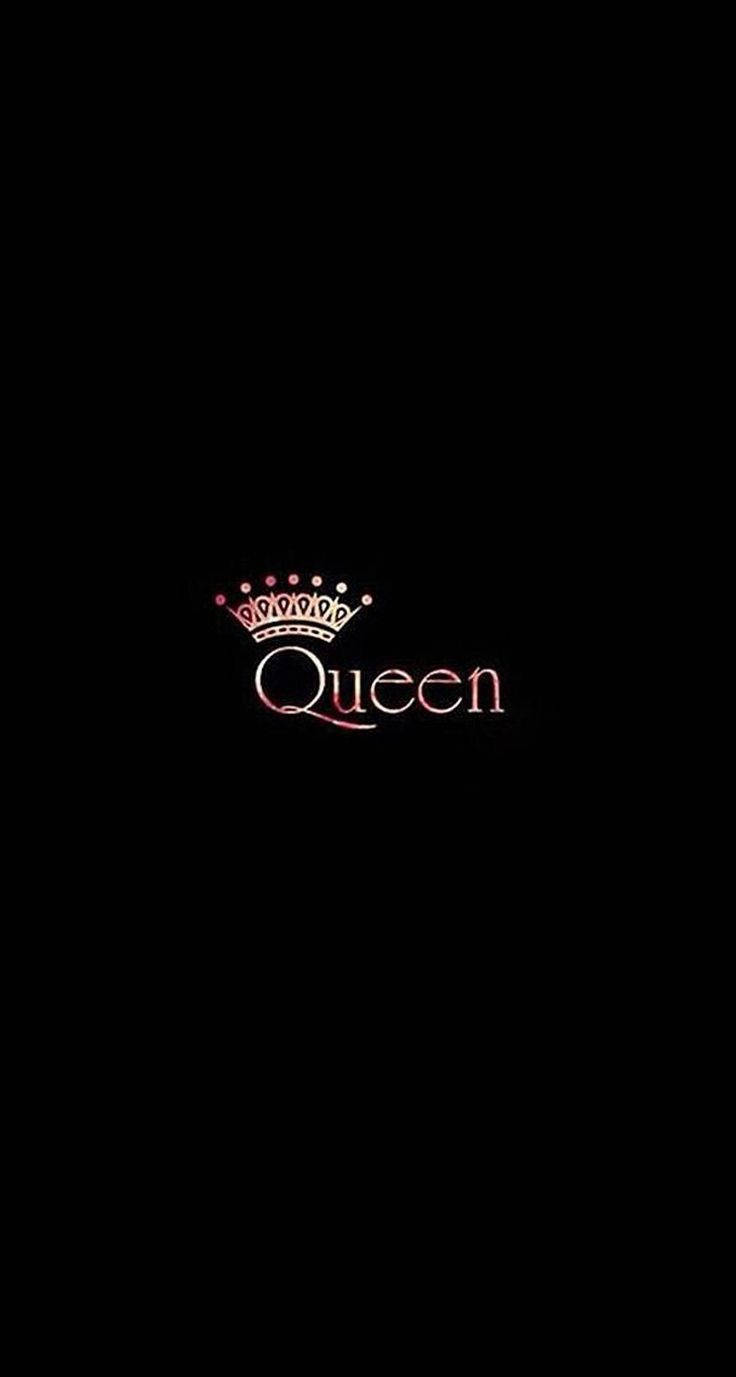 Queen On Black Background Wallpaper