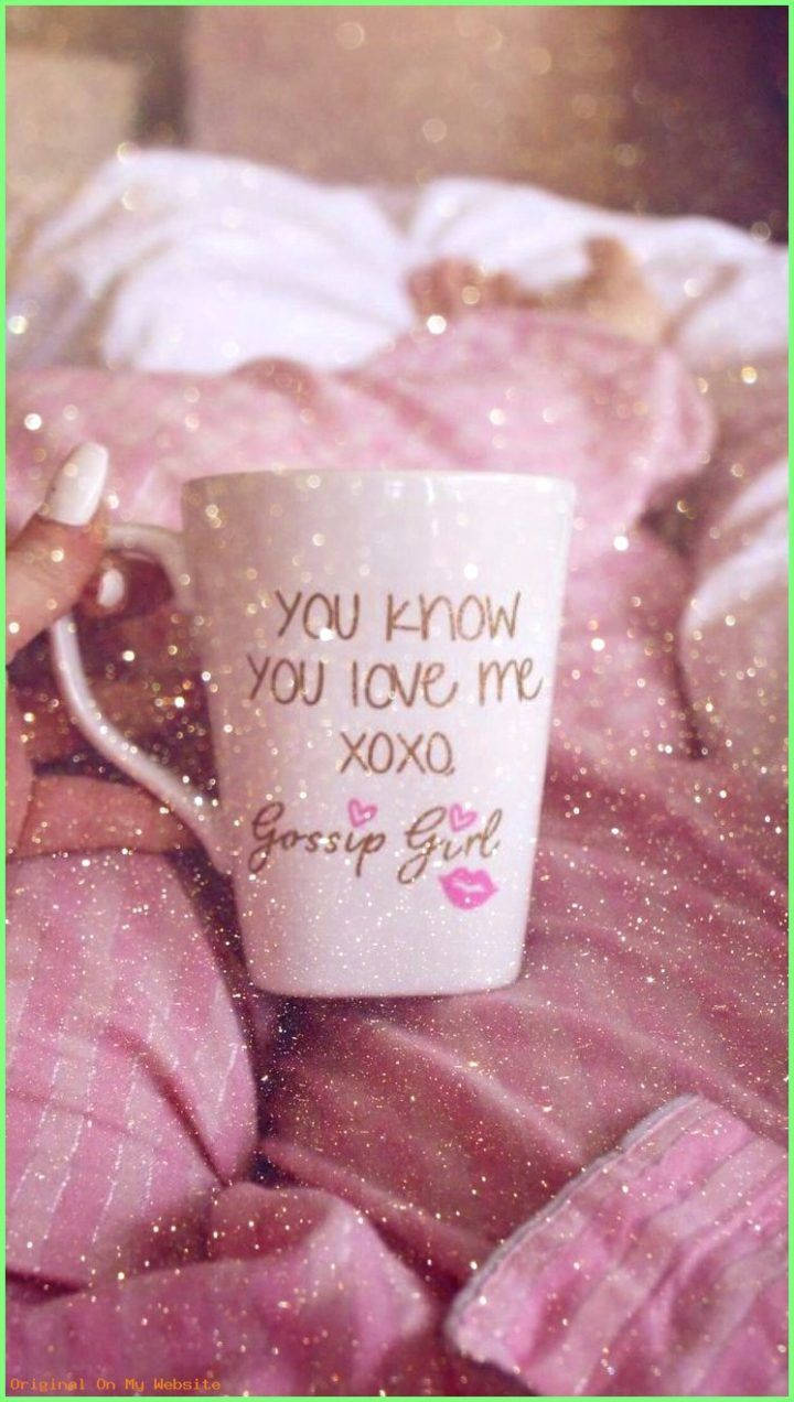 Quoted Mug In Pink Aesthetic Wallpaper