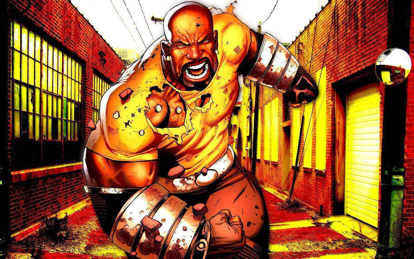 Rad Black Superhero Luke Cage Wallpaper