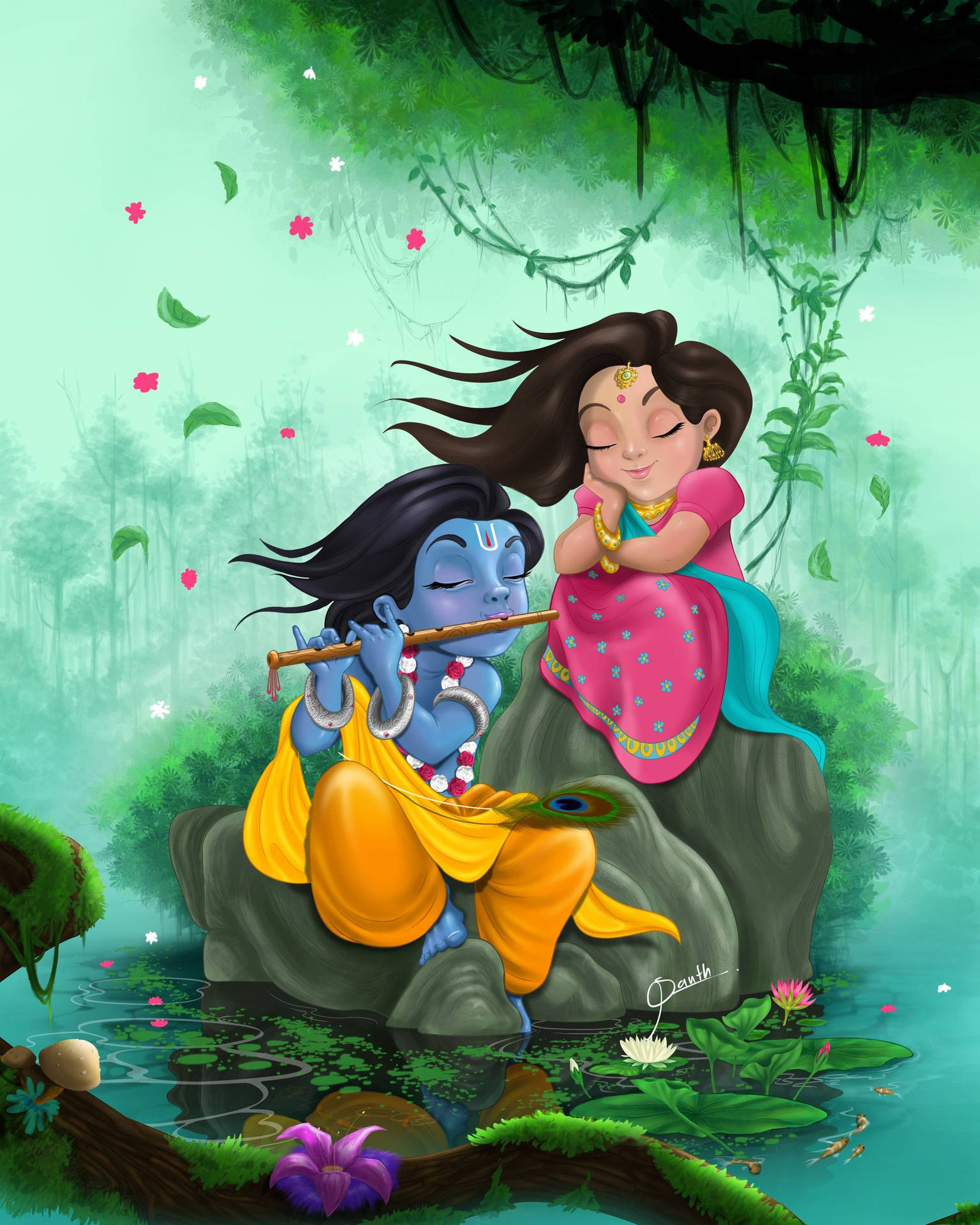 Radha krishna cartoon images hotsell