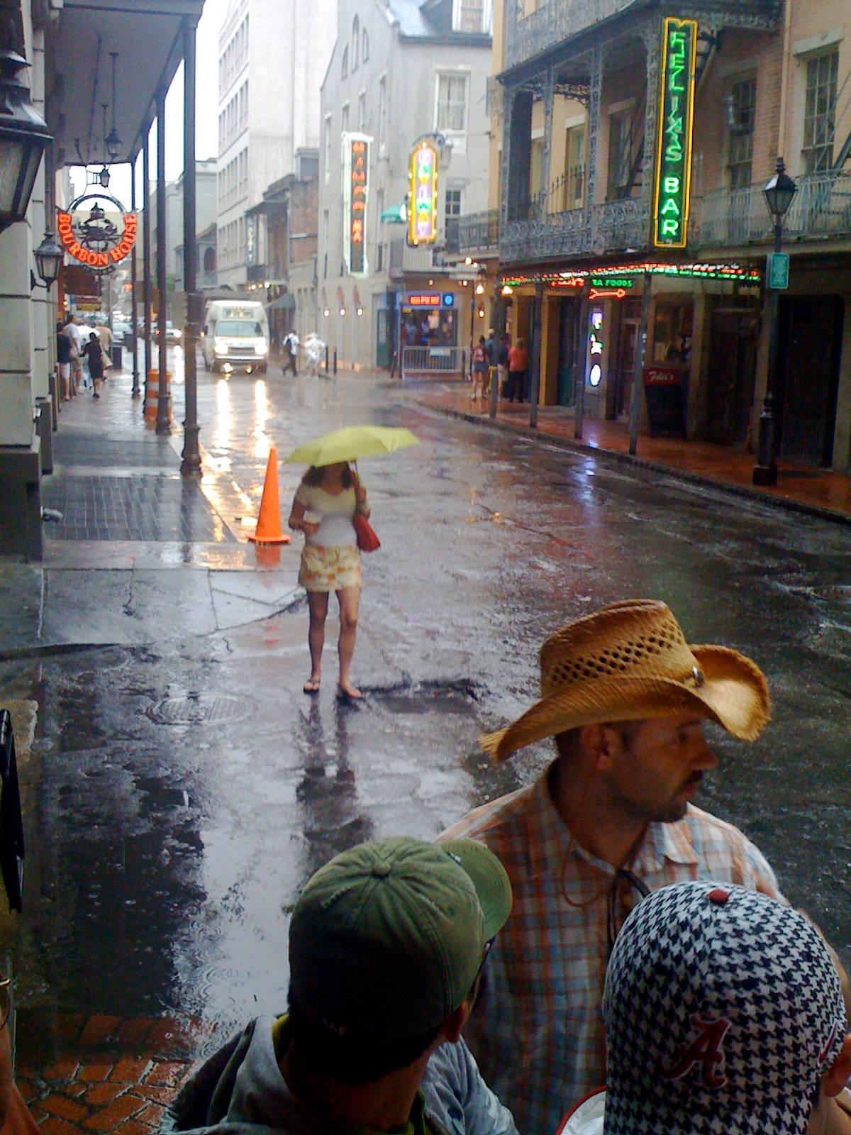 Rain On New Orleans Street Wallpaper